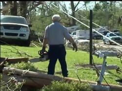 The total killed in this weekend's stormy weather in the South is growing.  At least 10 people died when a tornado ripped through the rural Mississippi countryside Saturday, and two deaths in Alabama have been blamed on storms there. News Clip