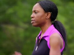 Nike Run's Right to Left 2 Stock Footage