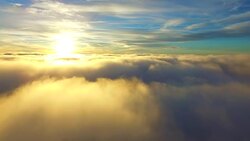 Flying over clouds Stock Footage