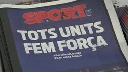 CLEAN : Barcelona newspaper stand owner reacts to attacks News Clip