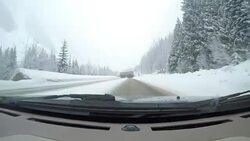 Winter Driving Stock Footage