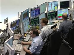 German stock market falls nearly 3 percent after Asia tumbles News Clip