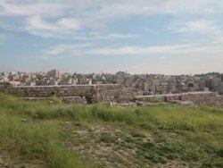The Amman Citadel - a national historic site at the centre of downtown Amman, Jordan. Stock Footage