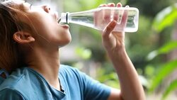 Drinking Water Stock Footage