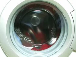 Washing machine with laundry Stock Footage