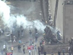 Protesters Face Standoff with Police in Cairo News Clip
