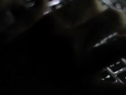 Hand typing a laptop Stock Footage