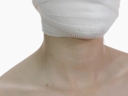 HD: Woman After Cosmetic Surgery Stock Footage