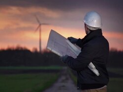 Architect Renewable Energy Stock Footage