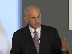 CLEAN: In Beirut, Papandreou appeals for Arab investment in Greece News Clip