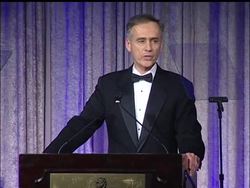 Associated Press President and CEO Tom Curley says the shadow of the September 11th terror attacks is eclipsing press freedom in the U.S. Curley made the statements while receiving the First Amendment Leadership Award from the Radio and Television News Directors Foundation News Clip