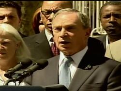 New York Mayor Michael Bloomberg says that the Centers for Disease Control and Prevention has confirmed students at a city high school were infected with swine flu. New York officials previously had said they were eight ``probable' cases, but tests later confirmed that it was indeed swine flu. News Clip