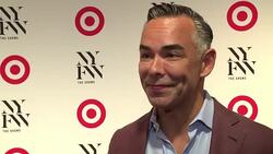 INTERVIEW - Rick Gomez at Target + IMG NYFW Kick-Off Event Stock Footage