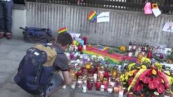 CLEAN : Warsaw pays tribute to Orlando massacre victims News Clip