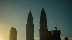 Petronas Towers Stock Footage
