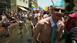 CLEAN : Tel Avivs Gay Pride parade draws tens of thousands News Clip