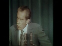 SYND 26-4-74 NIXON SPEECH News Clip