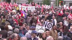 Spanish angered by austerity, recession unemployment march on May Day News Clip
