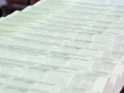 Printing of newspapers Stock Footage