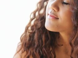 Portrait of a young woman. Stock Footage