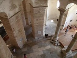 Zadar, Church of Saint Donatus, Pre-Romanesque, interior views Stock Footage