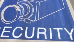 Security Sign Stock Footage
