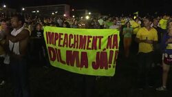 CLEAN : Thousands protest in Brasilia against Lula appointment (2) News Clip