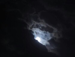 Cloudy night Stock Footage