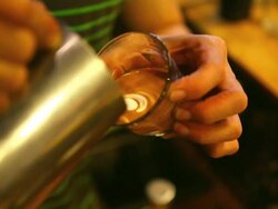 HD:Latte art,Milk pouring by a Barista. Stock Footage