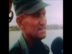 SYND 02-11-73 EGYPTIAN AND ISRAELI OFFICERS SIDE BY SIDE AT THE BORDER Instructional Video