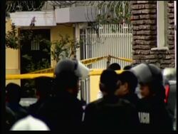 AP coverage, standoff at Russian Embassy ends as man surrenders News Clip