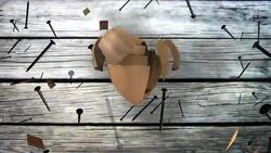 passion for bricolage, love hammer, wood sawing and nails Stock Footage