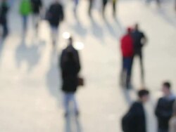 Crowd in the City. Stock Footage