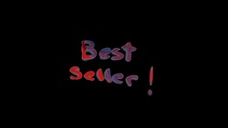 'Best Seller' kinetic words - many quick variations Stock Footage