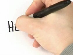 'Somebody writing ''Help me!''' Stock Footage