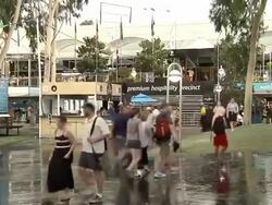 Australian Open spectators coping with extreme heat News Clip