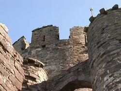 Old Castle - Turret Stock Footage