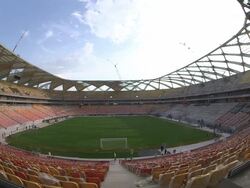 Construction At Arena Da Amazonia in Manaus, Brazil Stock Footage