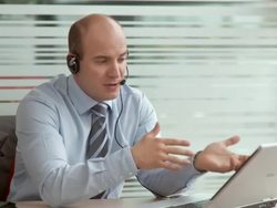 Video Conversation Stock Footage