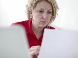 HD: Working at home Stock Footage