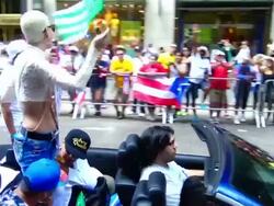 Puerto Rican Day Parade, New York, 2015 Stock Footage