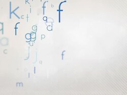 Colorful Alphabet Letters Background Loop - Pastel Blue HD Stock Footage