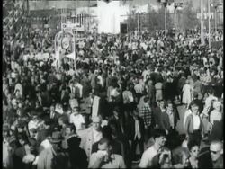 The Unisphere sculpture symbolizes the 1965 World's Fair held in Flushing Meadows, Queens, New York City. News Clip
