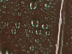 HD:Drops of water on glass surface. Stock Footage