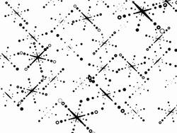 CHRISTMAS SNOWFLAKES -  black on white (TRANSITION) Stock Footage