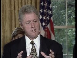 USA: PRESIDENT CLINTON GIVES GO AHEAD TO SEND TROOPS TO KUWAIT News Clip