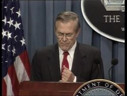 GWT: Rumsfeld criticises Syria in Pentagon briefing News Clip