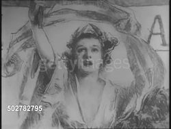 Midshipmen Review at Annapolis Academy Inspection, War Bond Poster Revealed, Art for the Masses in Greenwich Village News Clip