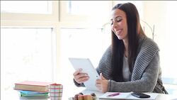 Working at home Stock Footage