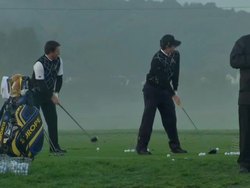 Ryder Cup players in practice News Clip